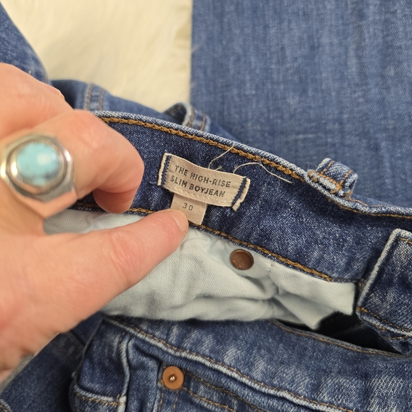Madewell The High Rise Slim Boy Jeans 30 - Picture 16 of 16